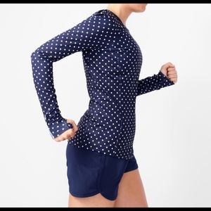 J Crew New Balance Polka Dot Workout Shirt-Small